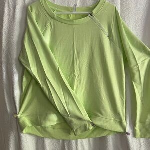 Gap Fit, light green, side neck zip sweatshirt.